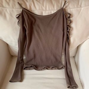 EUC Intimately Free People Cut Out LS Top sz XS